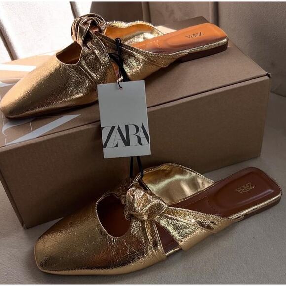 ZARA Square Toe Slip-Ons NWT - Picture 7 of 12